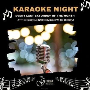 The George Inn hosts a Karaoke Night on the last Saturday of every Month from 8.30pm to 11.30pm
