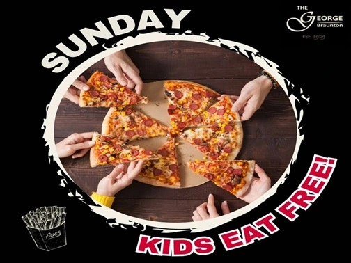 Why visit another Restaurant? Kid's eat free at the George every Sunday