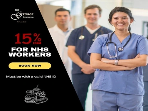 15% off Food for NHS, Military and Blue Light Holders at the George