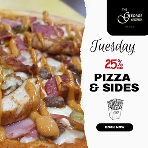 The George Inn offers 25% off all Pizzas every Tuesday