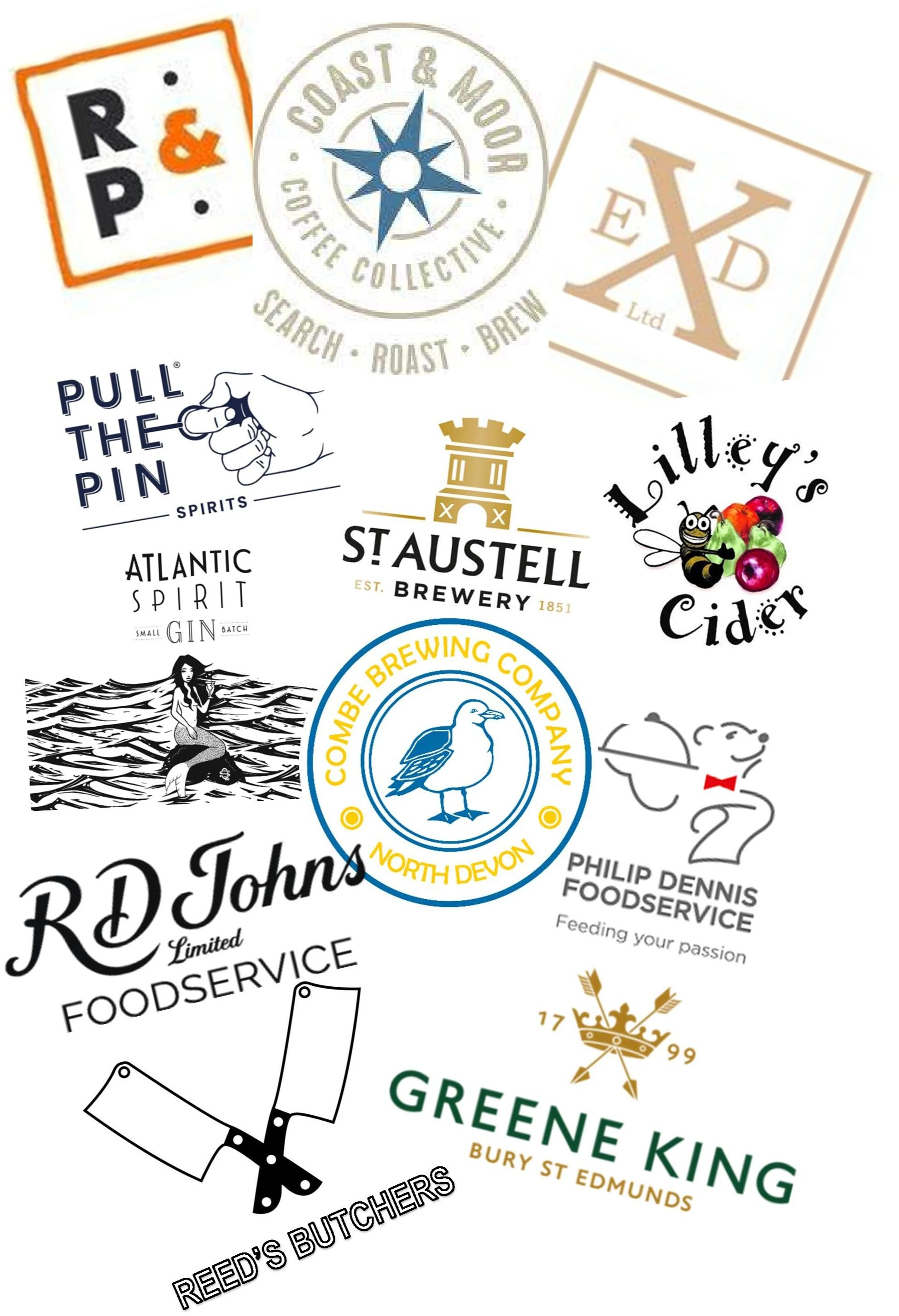 Logos of our Local Food and Drink Suppliers